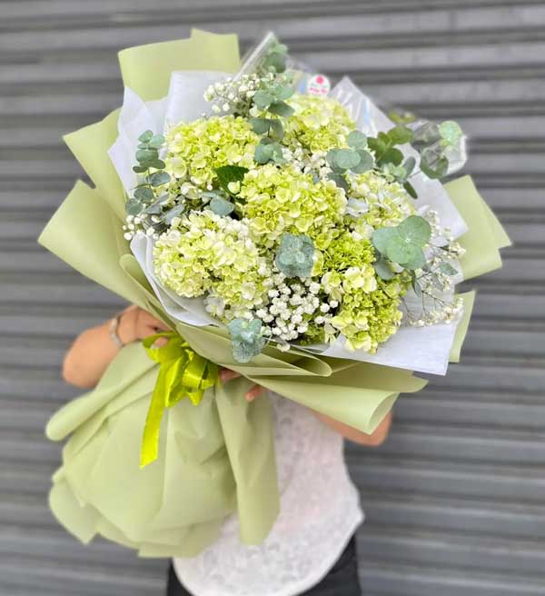 Tặng bó hoa cẩm tú cầu xin lỗi người yêu